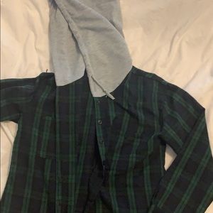 Flannel with hood